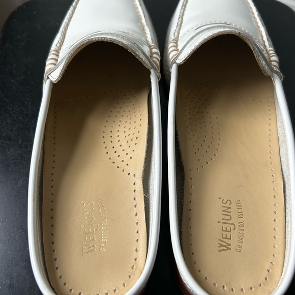 Bass Weejun Wynn White Mules 8.5 - Picture 5 of 10